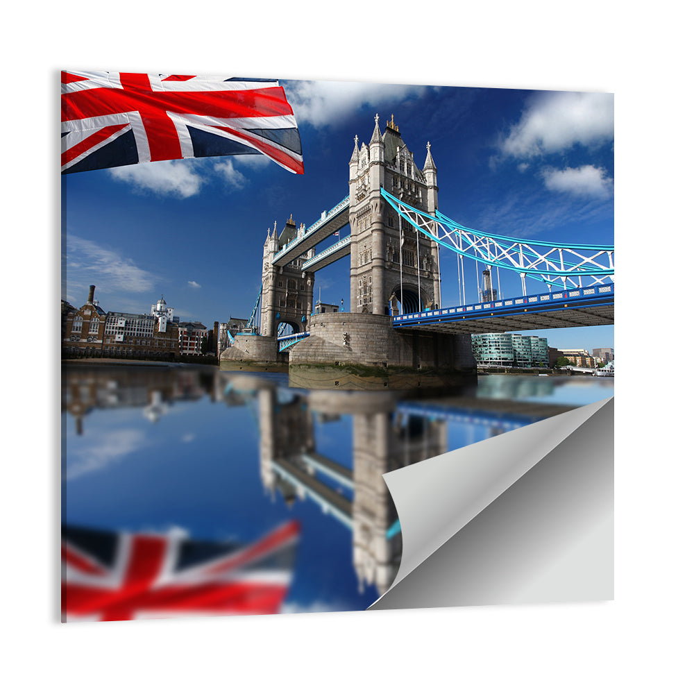 Tower Bridge with Union Jack Wall Art