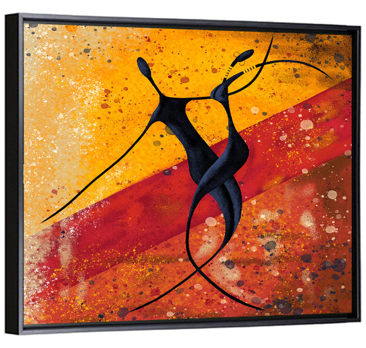 Passionate African Dance Illustration Wall Art