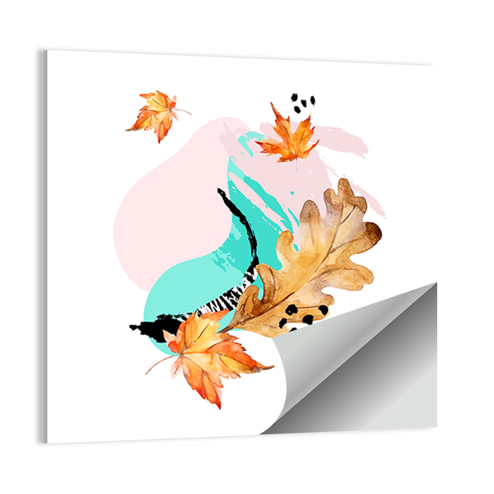 Abstract Maple Leaves Wall Art