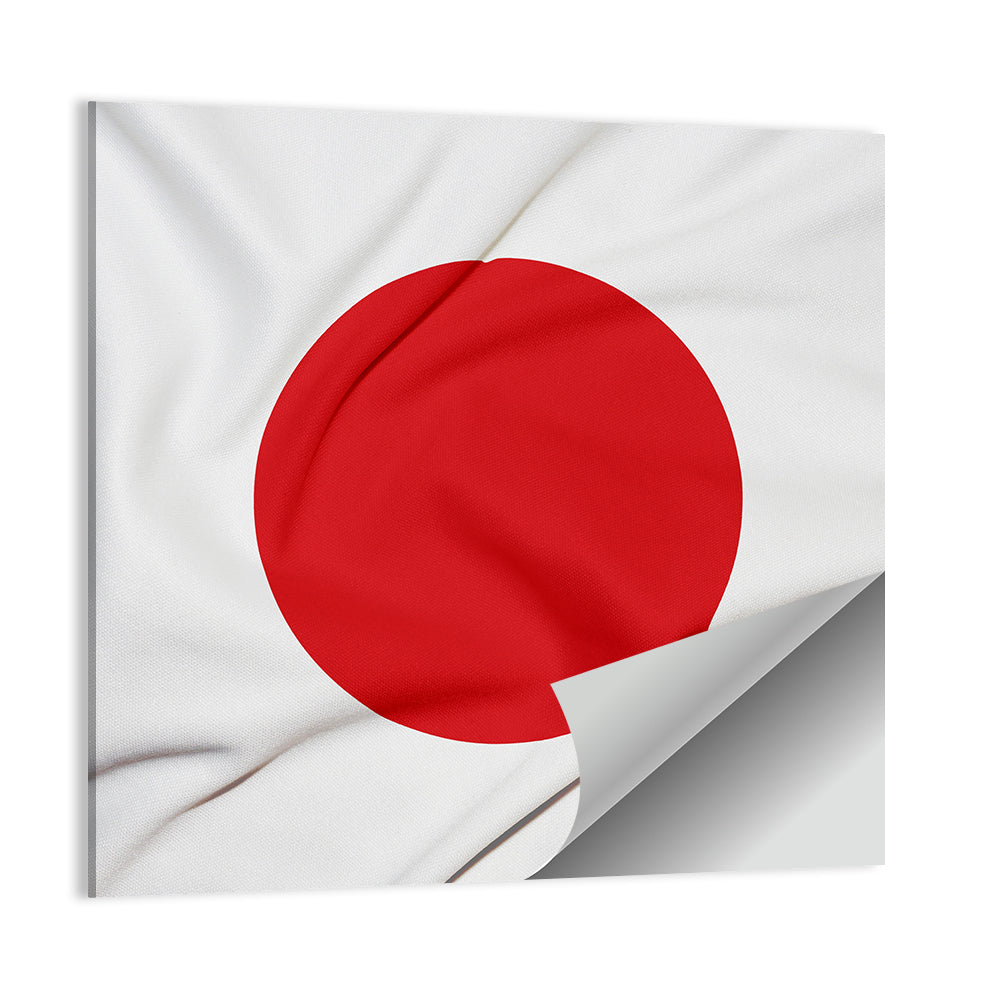 Japanese Flag Fabric Study Wall Art