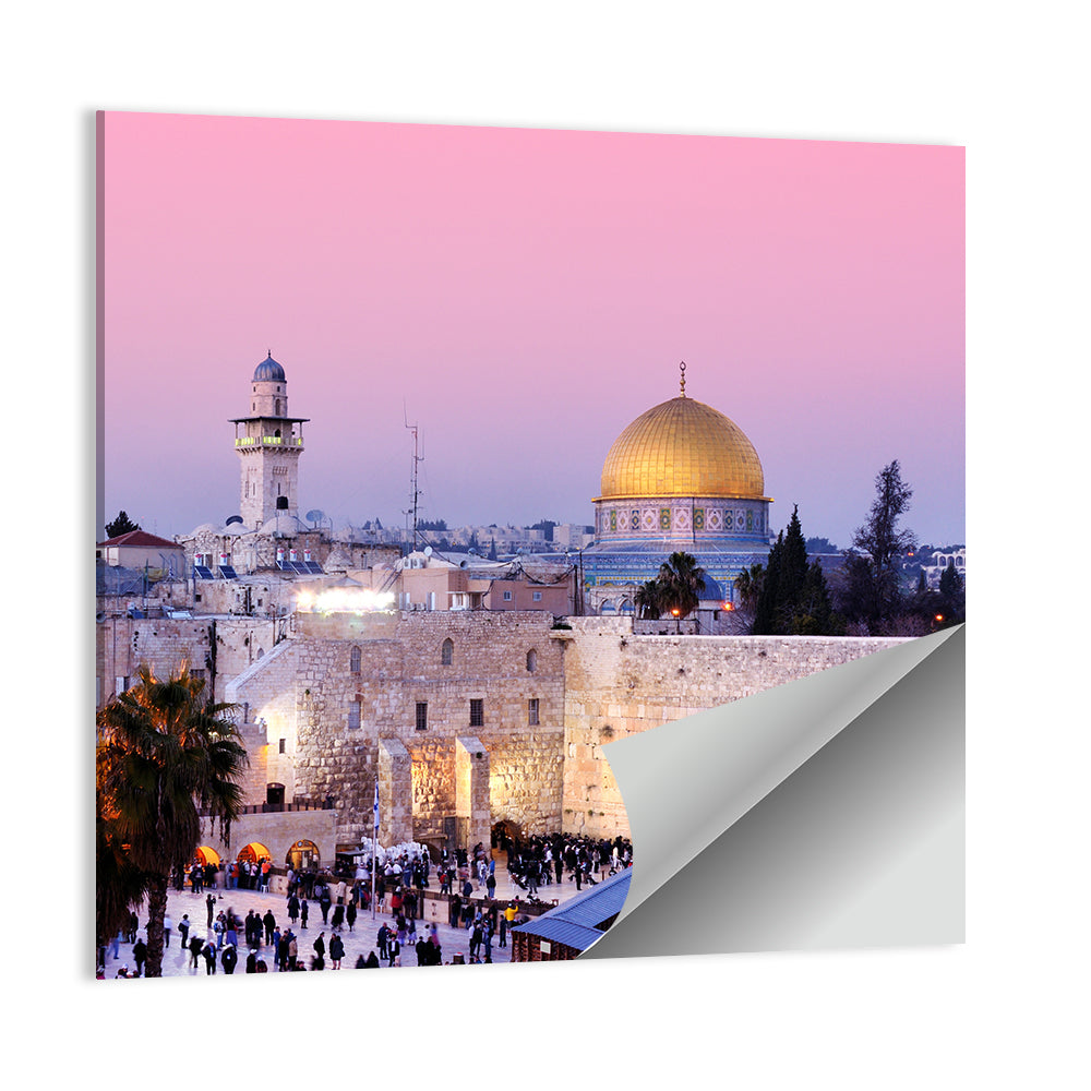 Dome of the Rock and Western , Jerusalem Wall Art
