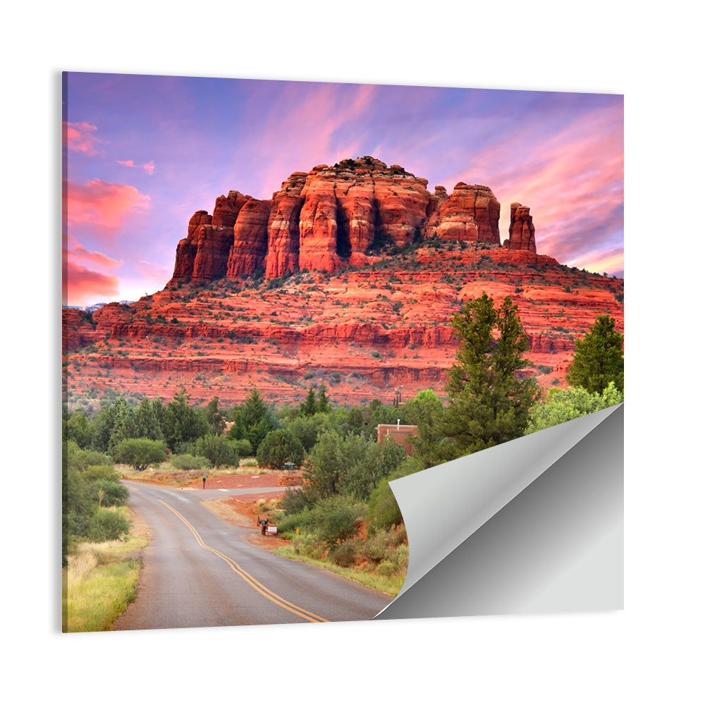 Drive Toward Cathedral Rock, Sedona Wall Art