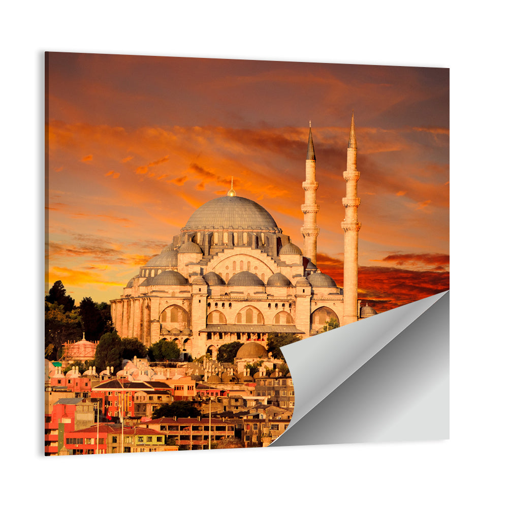 Suleymaniye Mosque at Dusk Wall Art