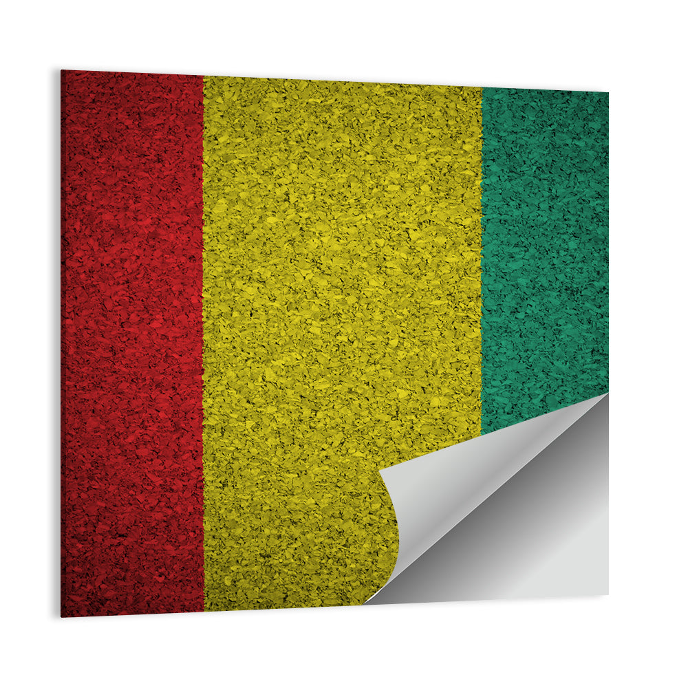 Textured Guinean Flag Wall Art