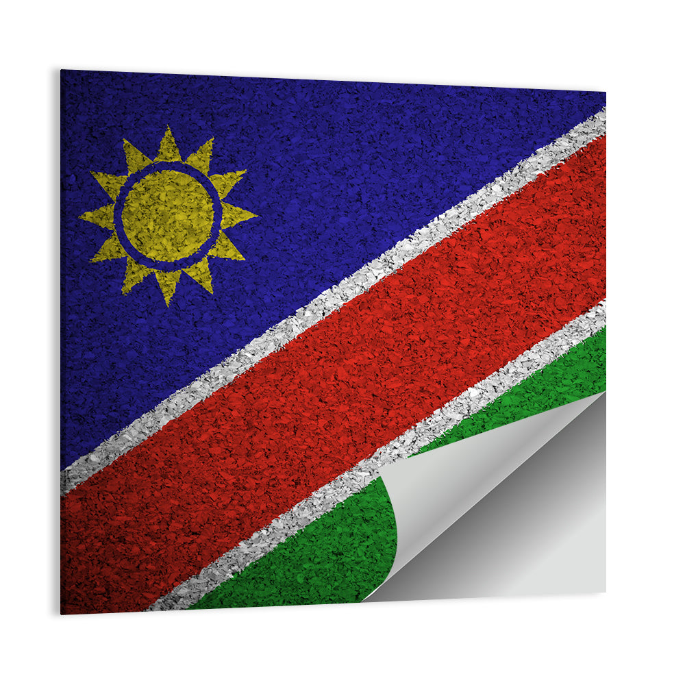 Namibian Flag Graphic Wall Art