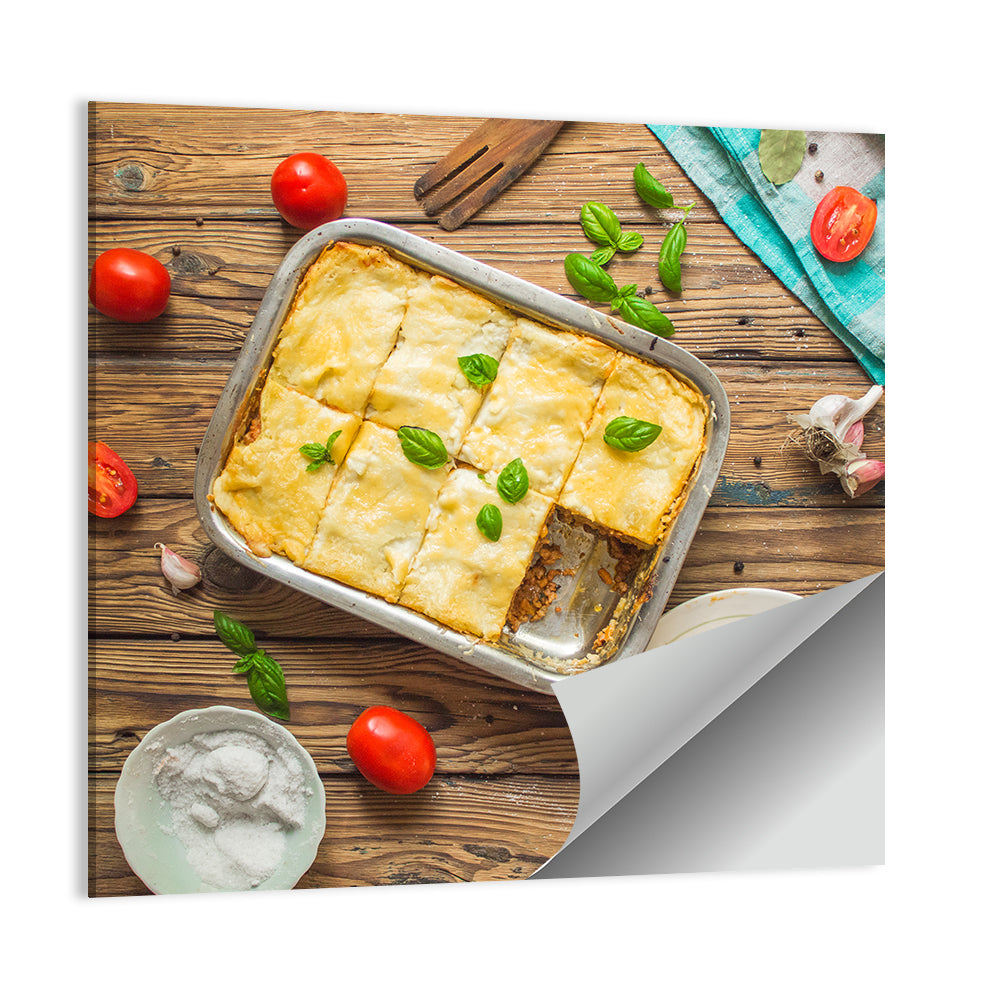 Rustic Homemade Lasagna Wall Art