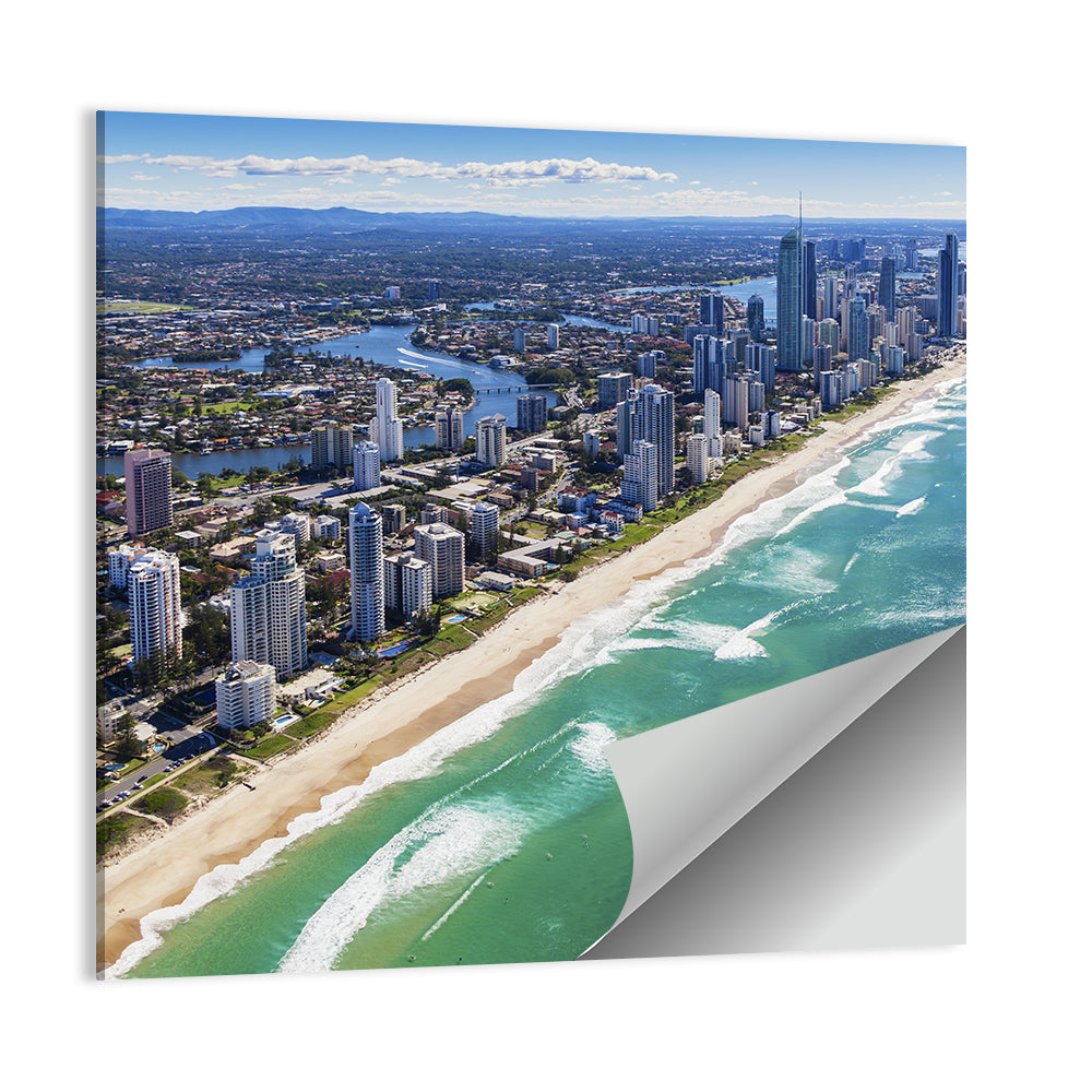Gold Coast Surfers Paradise Skyline Wall Art