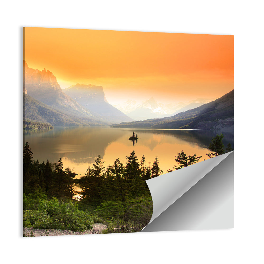 Saint Mary Lake, Wild Goose Island Wall Art