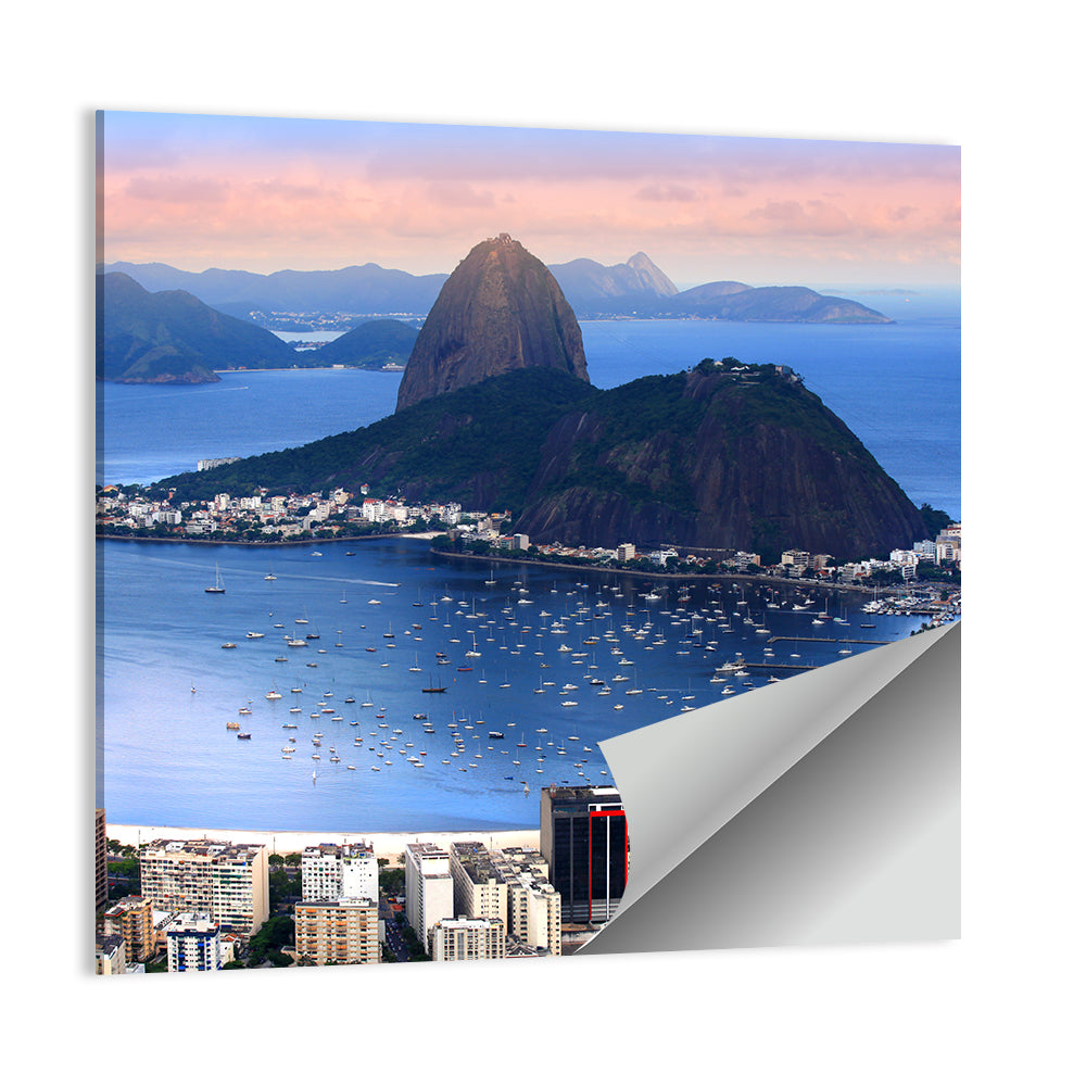 Rio De Janeiro Bay with Sugarloaf Mountain Wall Art