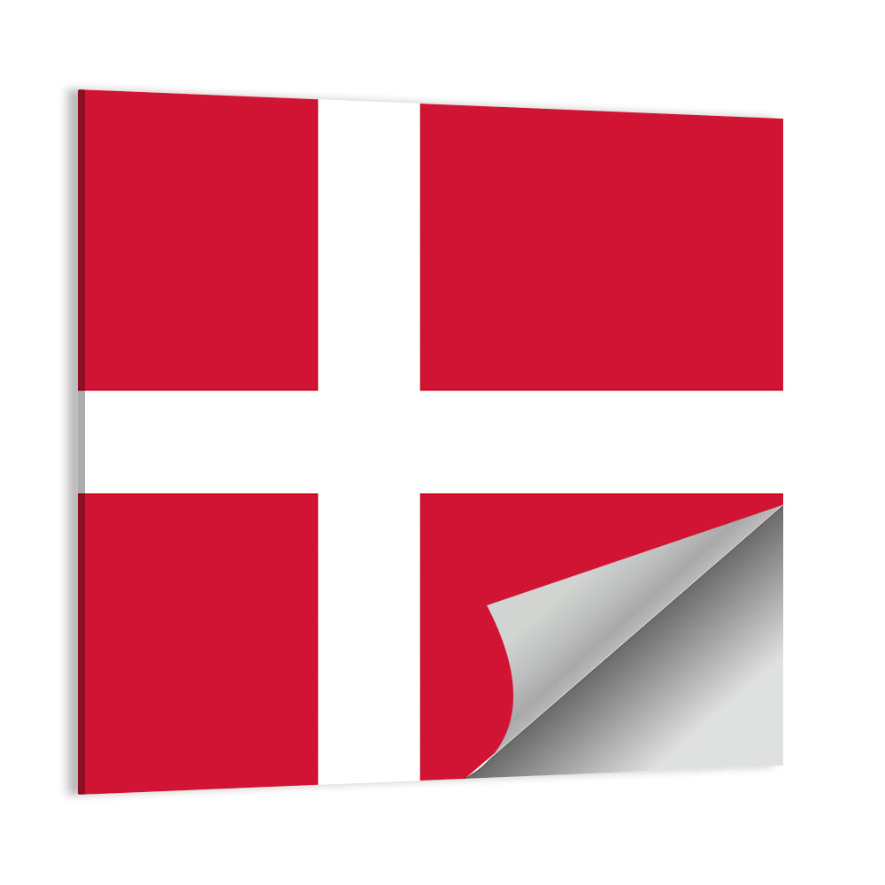 Danish Flag Nordic Cross Wall Art