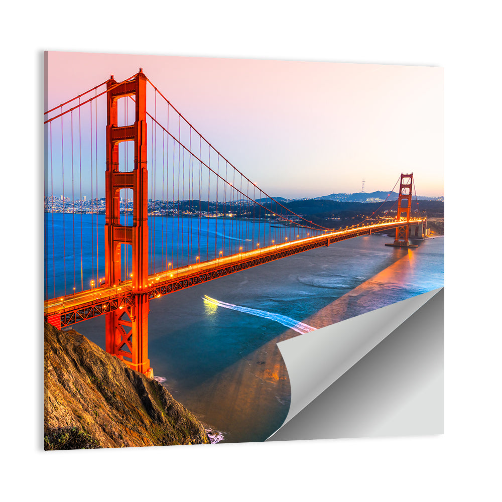Golden Gate Bridge at Dusk Wall Art