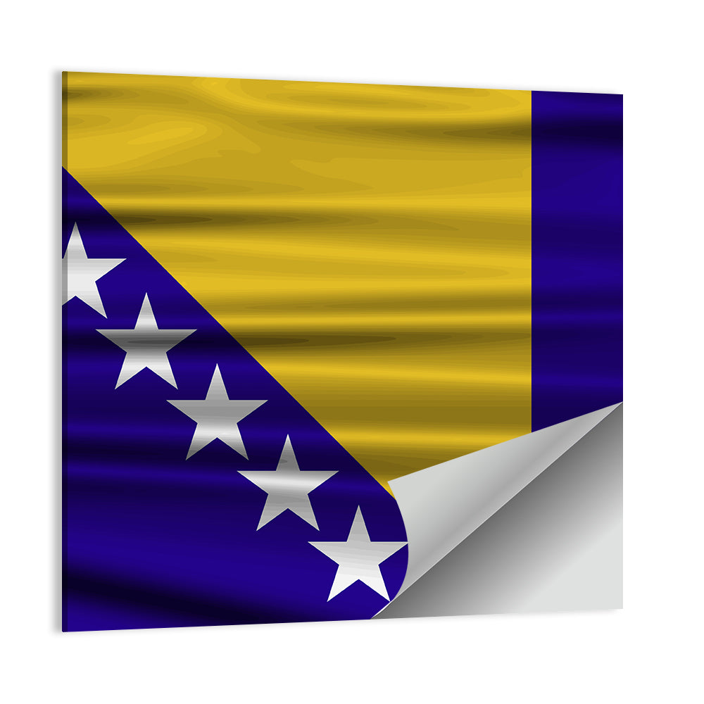 Bosnia and Herzegovina Flag Wall Art