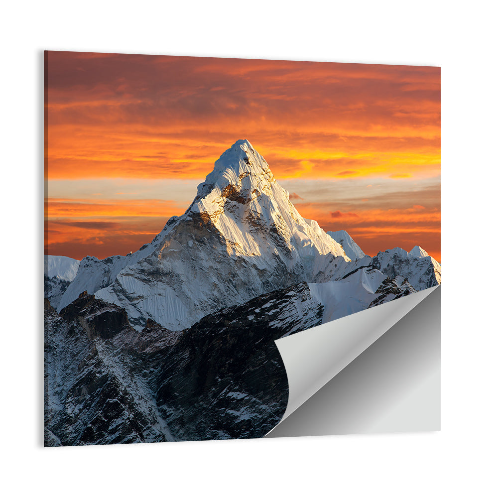 Ama Dablam at Sunset Wall Art