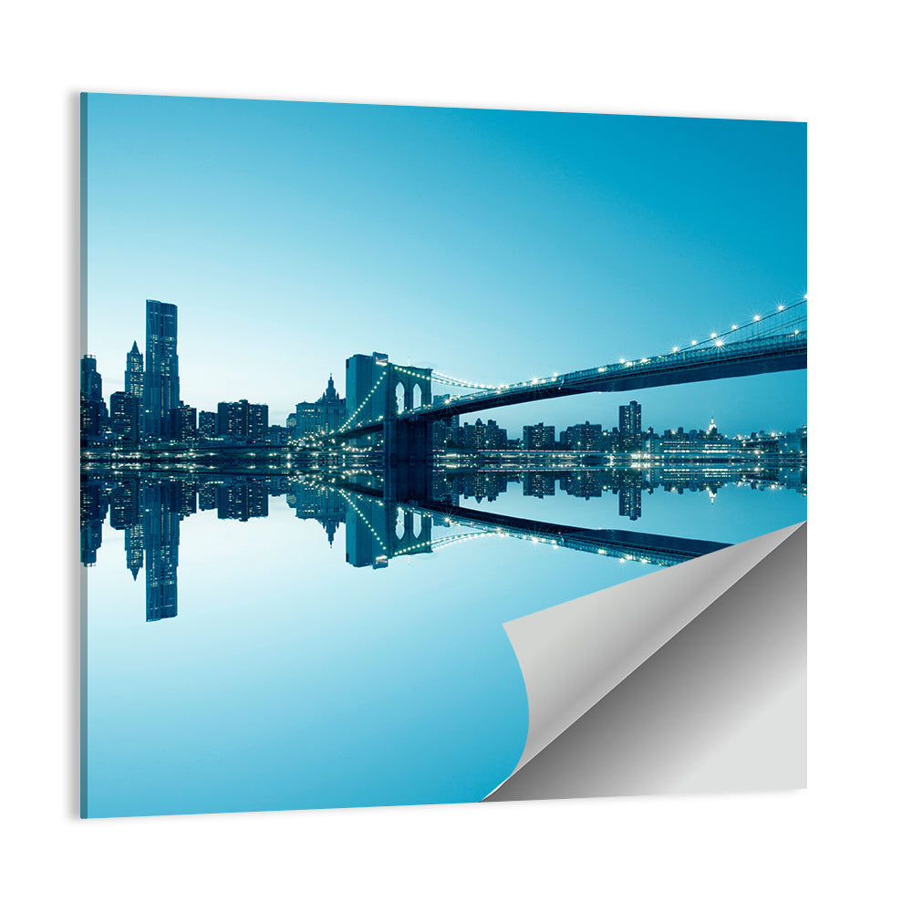 Manhattan Skyline with Brooklyn Bridge Wall Art