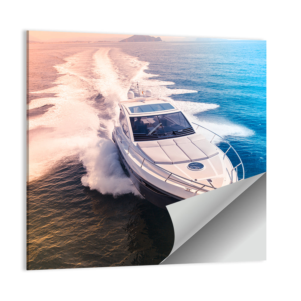 Luxury Motorboat in Motion Wall Art