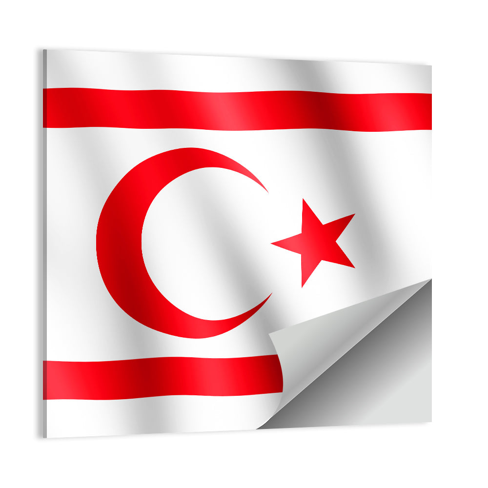Northern Cyprus Flag Wall Art