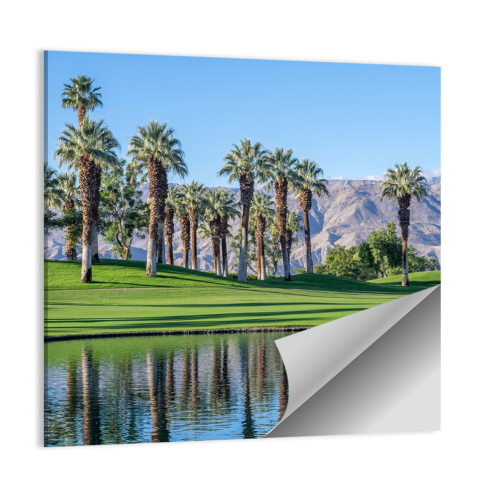 Palm Desert Golf Course with Lake Wall Art