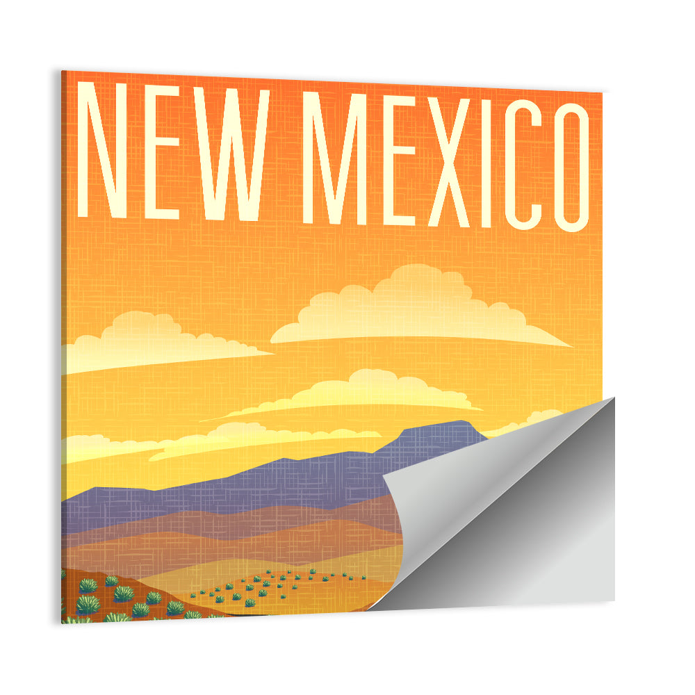 New Mexico Retro Travel Wall Art
