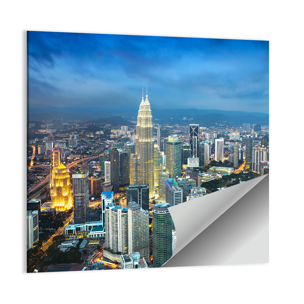 Kuala Lumpur Petronas Towers Skyline Wall Art