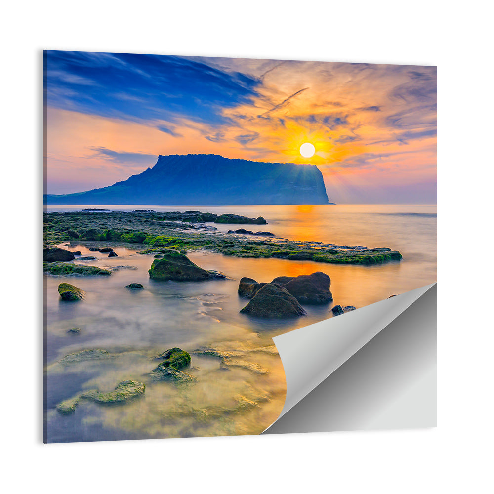 Sunrise Over Seongsan Ilchulbong Wall Art