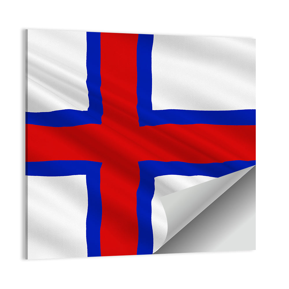 Faroe Islands Flag Wall Art