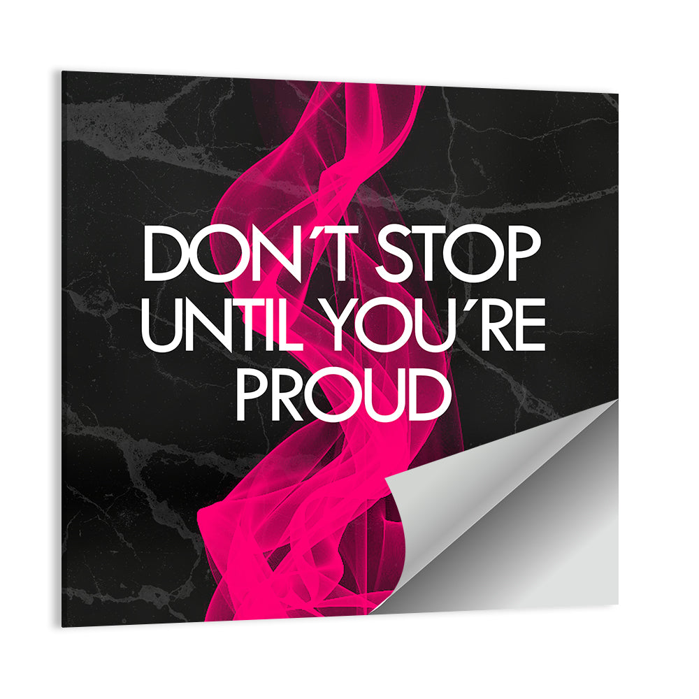 Fitness Quote on Black Marble Wall Art