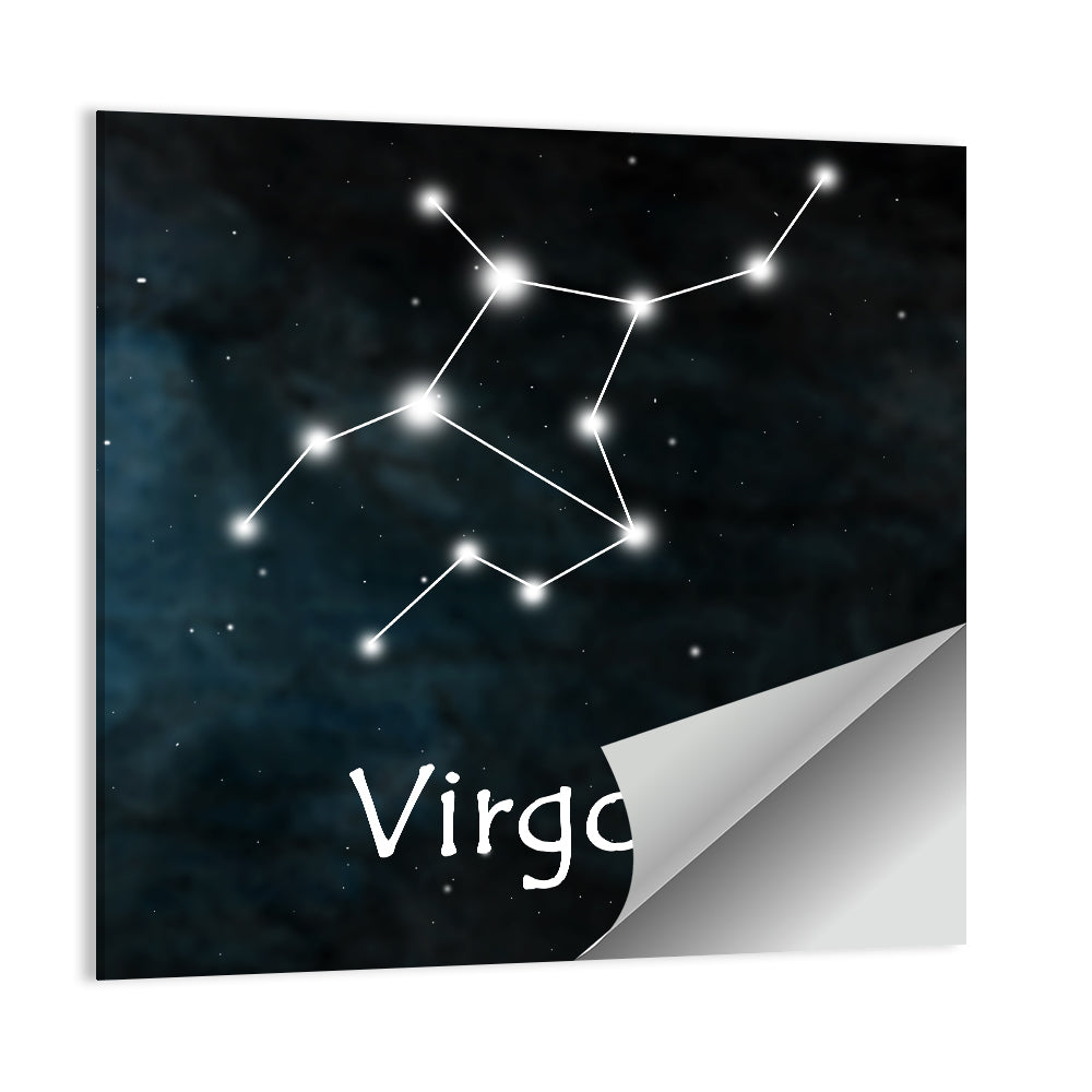 Virgo Constellation Diagram Wall Art