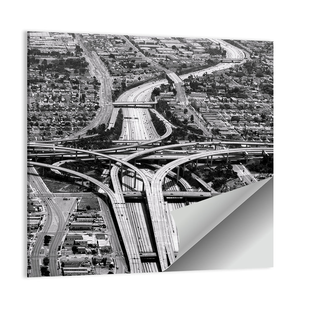Monochrome La Airport Interchange Wall Art