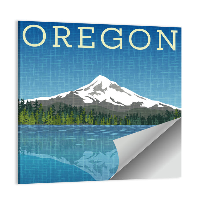 Mount Hood Oregon Travel Wall Art as a poster print