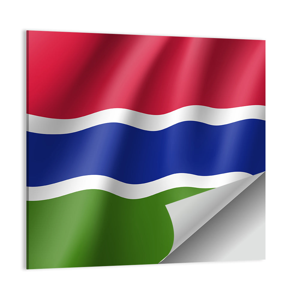 Gambia National Flag Wall Art
