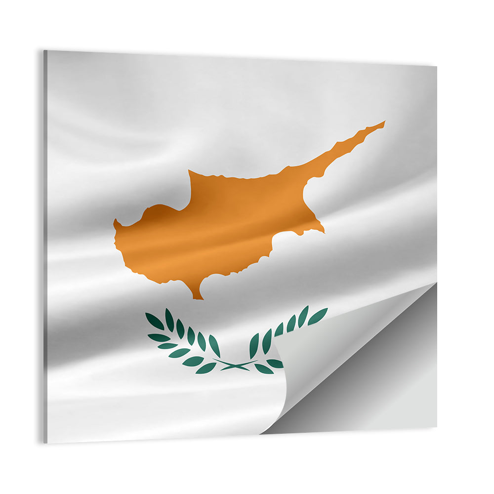 Cyprus Flag Emblem Wall Art