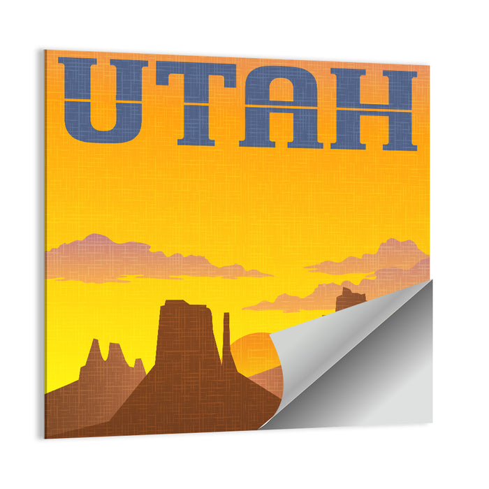 Monument Valley Sunset Wall Art as a poster print