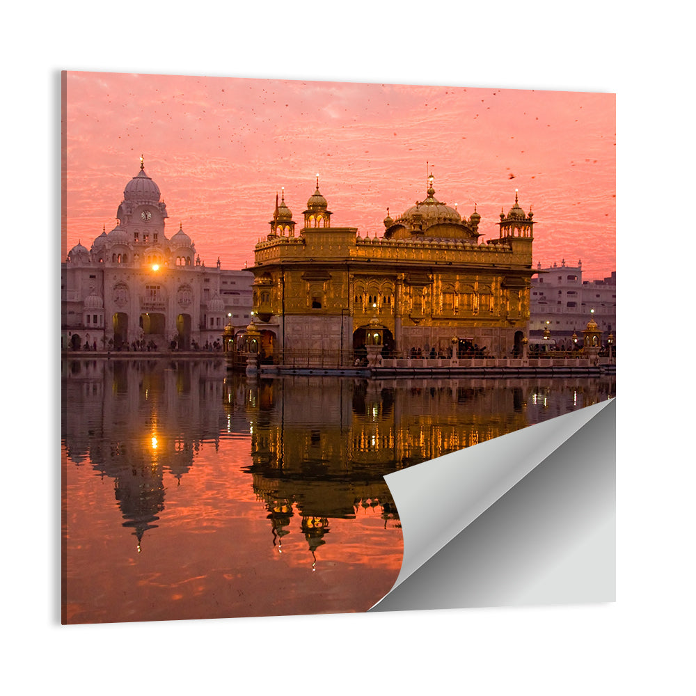 Golden Temple at Sunset, Amritsar Wall Art
