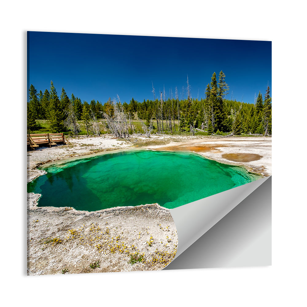 Abyss Pool in Yellowstone Wall Art