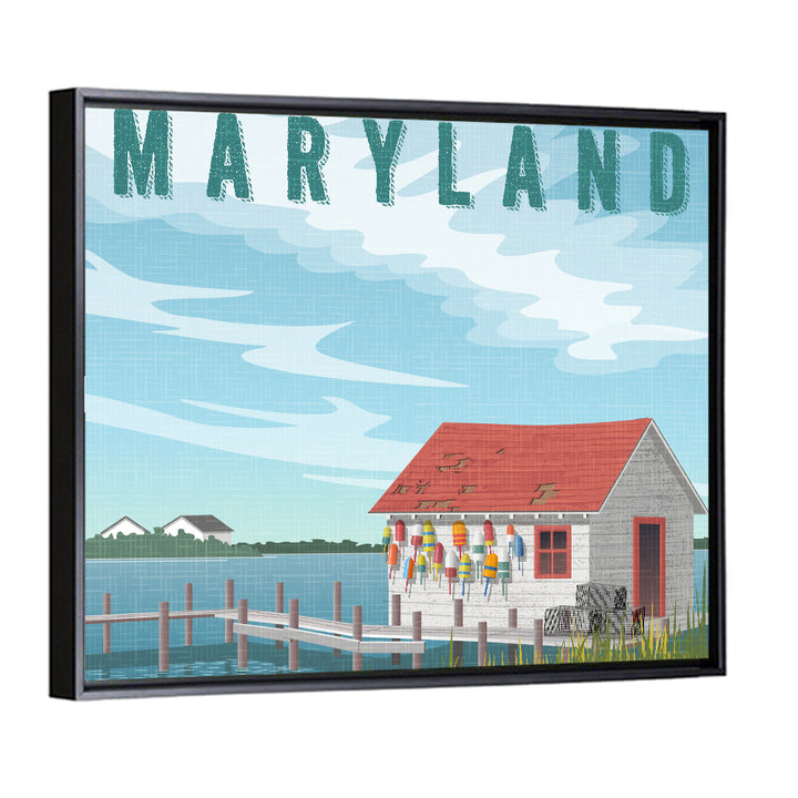 Maryland Harbor Scene Wall Art