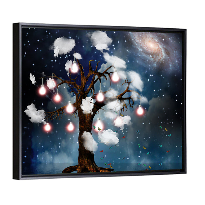 Tree of Thoughts Wall Art as a framed canvas