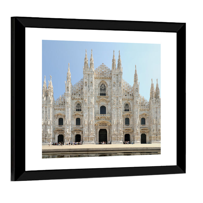 Milan Cathedral Facade Wall Art as a framed print