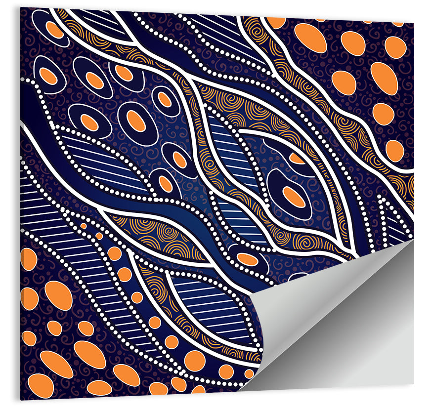 Rhythmic Dot Vector Composition Wall Art