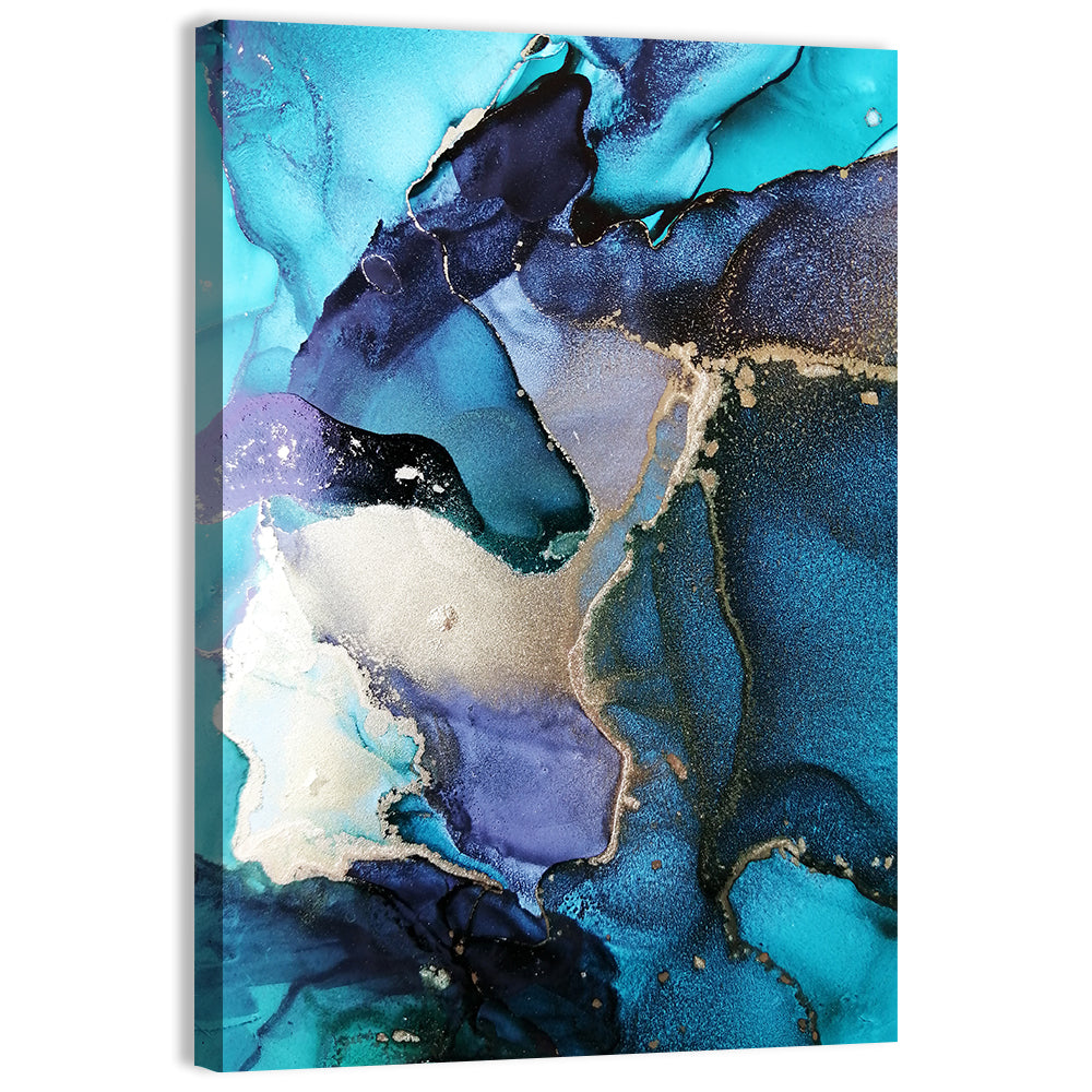 Luxury Fluid Abstract Wall Art, canvas print, portrait