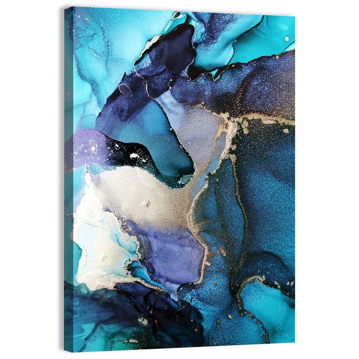 Luxury Fluid Abstract Wall Art as a canvas print