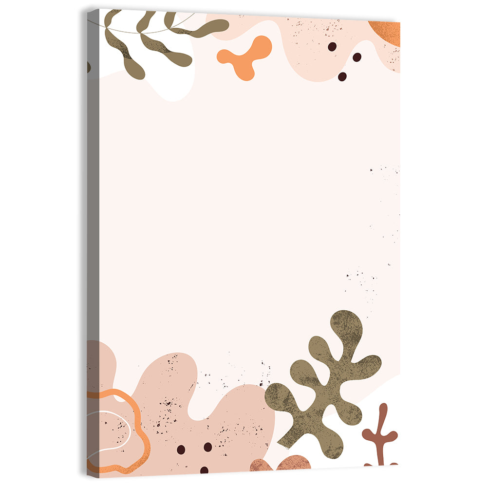 Layered Botanical Frame Composition Wall Art, canvas print, portrait