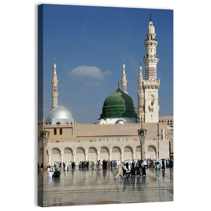 Al-masjid An-nabawi, Medina Wall Art as a canvas print
