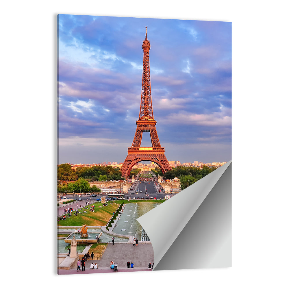 Eiffel Tower at Golden Hour Wall Art