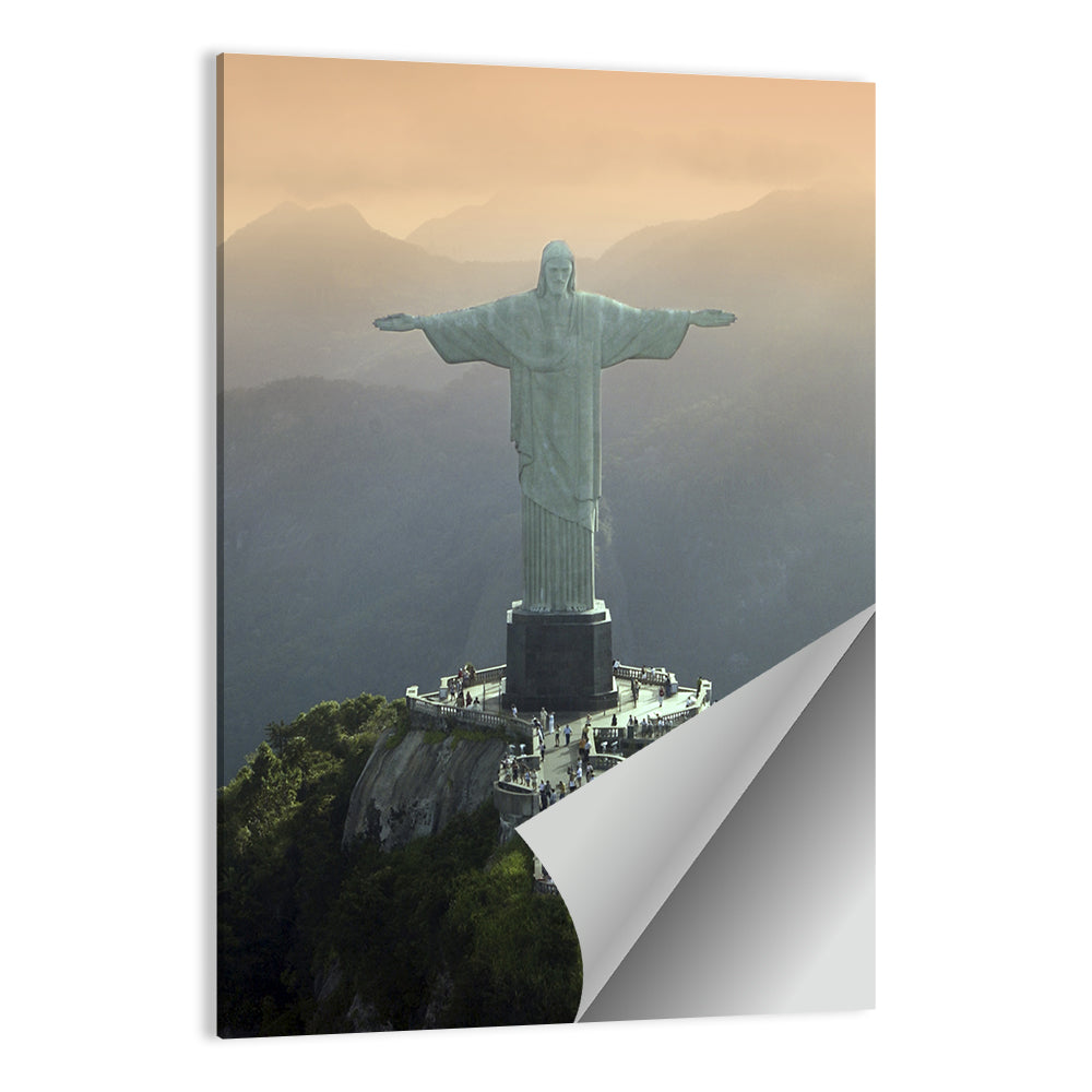 Christ the Redeemer at Golden Hour Wall Art