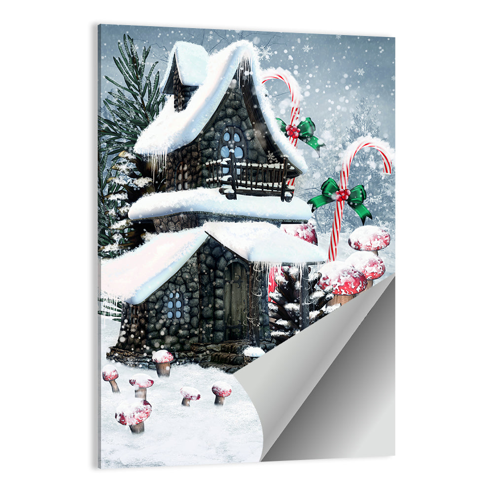 Snowbound Fairy Cottage Wall Art