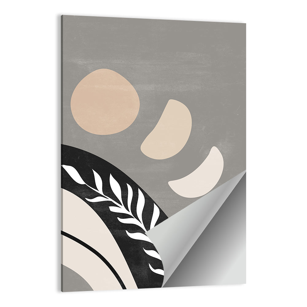Crescent Moon Botanical Composition Wall Art