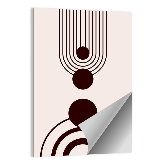 Concentric Boho Arches Wall Art as a poster print