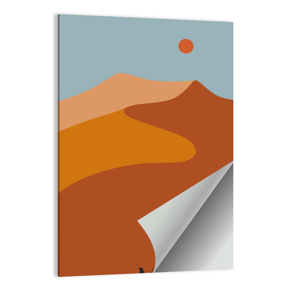 Desert Dunes with Camels Wall Art
