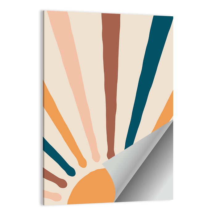 Boho Sun Rays Wall Art as a poster print