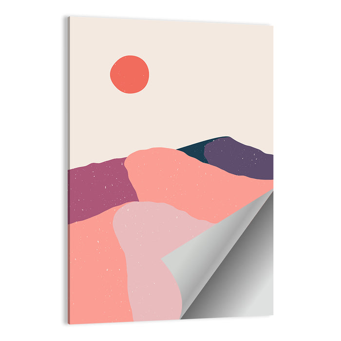 Boho Desert Sunset Wall Art as a poster print